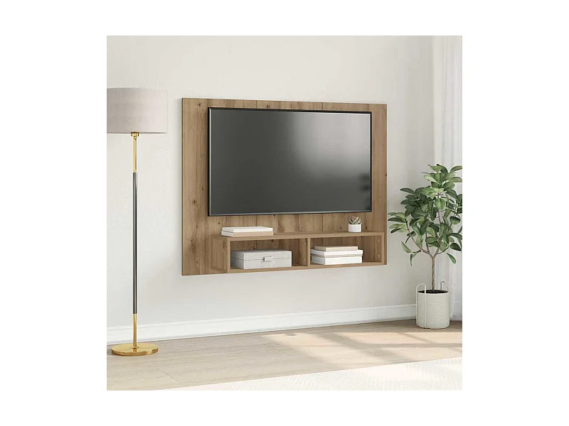 Mueble de TV de Pared Roble artisan 120 x 23.5 x 90 cm