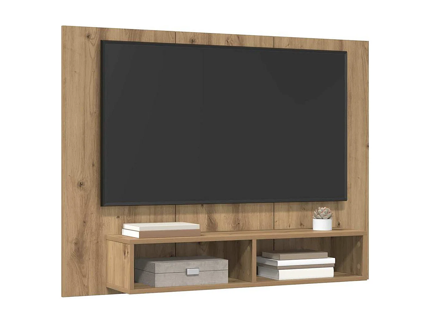 Mueble de TV de Pared Roble artisan 120 x 23.5 x 90 cm
