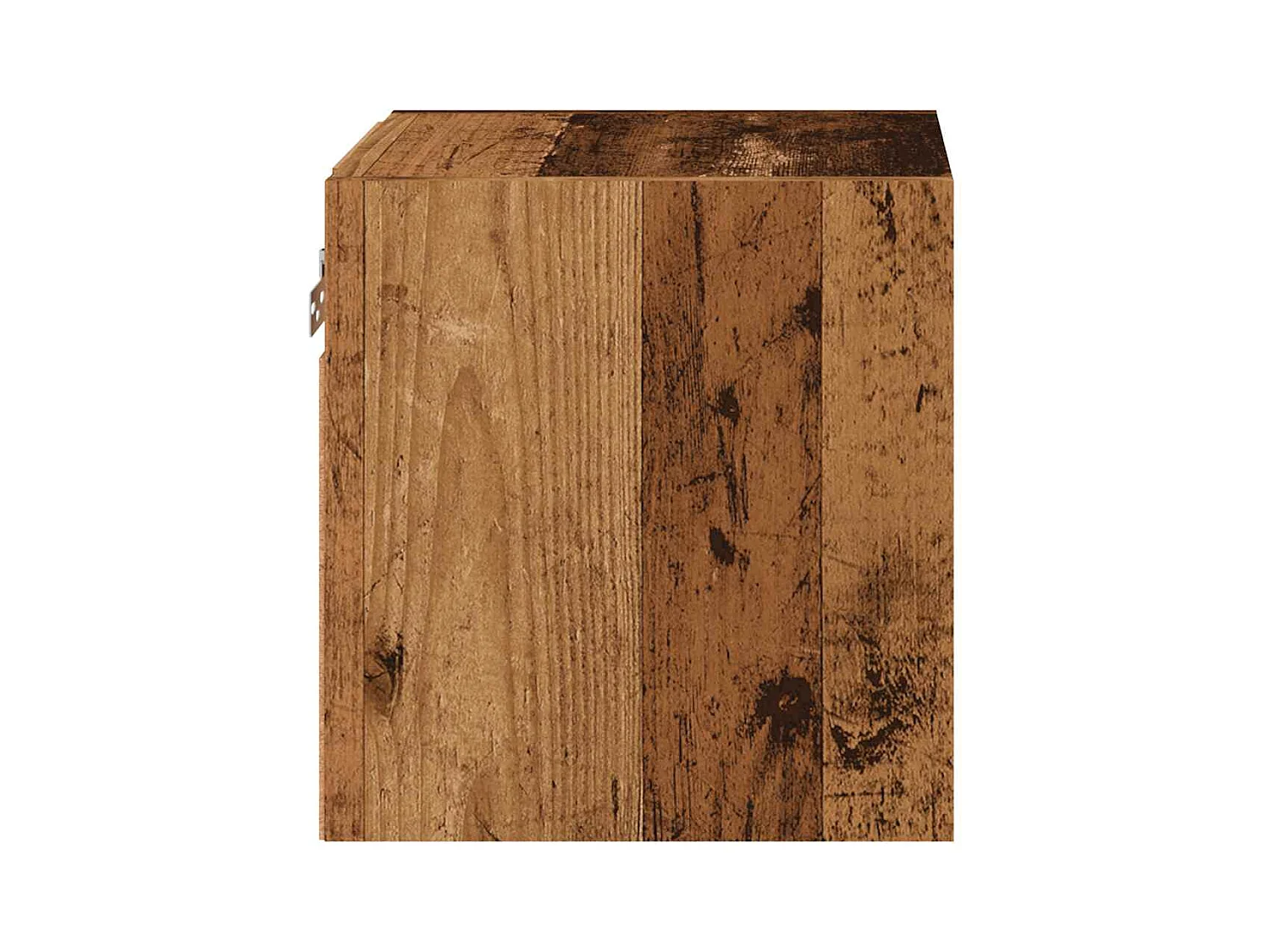 Meubles TV muraux et lumières LED 2pièces vieux bois 30x28,5x30cm