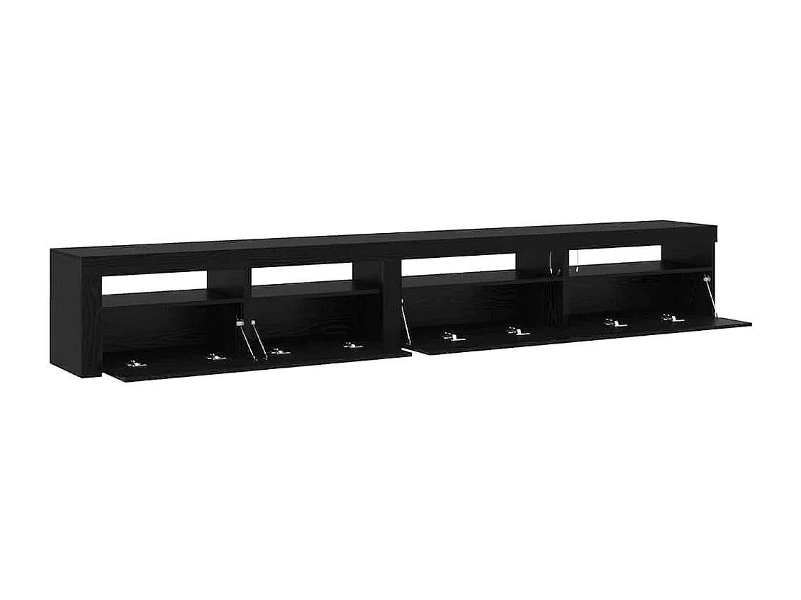 Ensemble de Meuble TV 3 pièces Chêne noir 270 x 35 x 40 cm