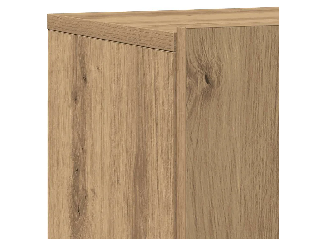 Meubles TV muraux 2 pièces chêne artisanal 80x30x41 cm