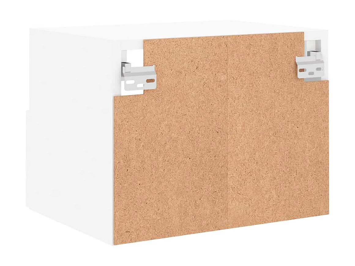 Meubles TV muraux 2 pièces blanc 40x30x30 cm bois d'ingénierie