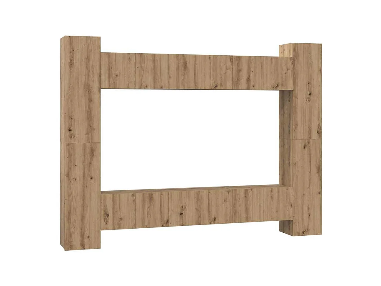 Ensemble meuble TV 10 pièces chêne artisanal 30,5 x 30 x 90 cm