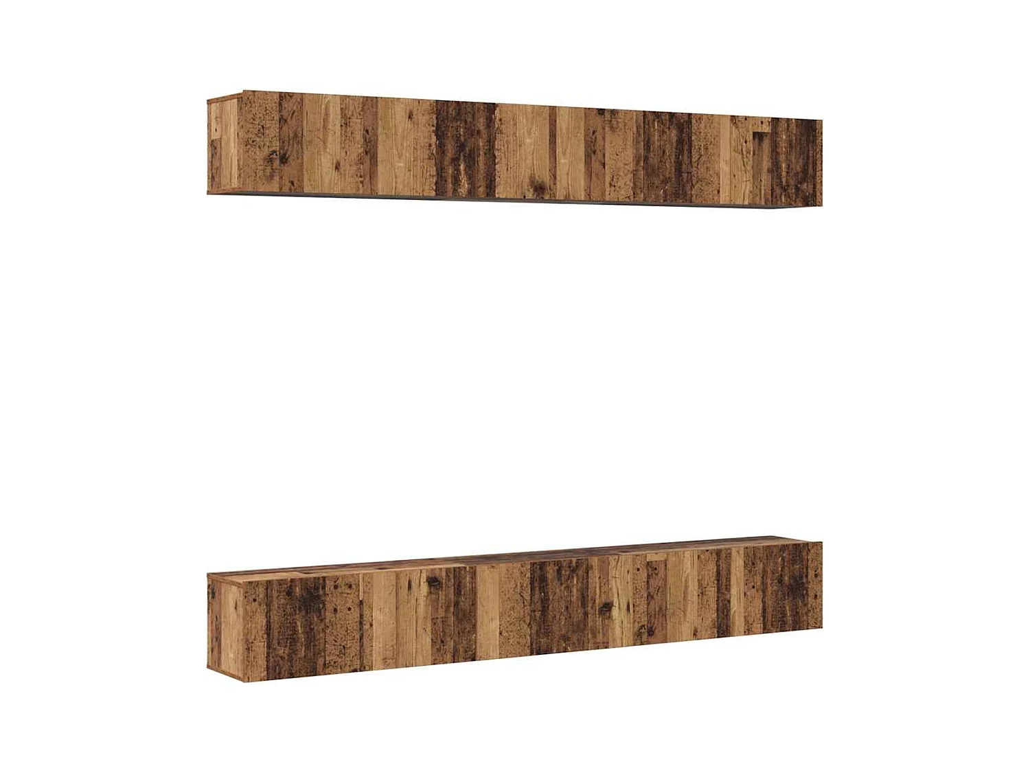 Ensemble meuble TV 6 pièces Bois ancien 80 x 30 x 30 cm