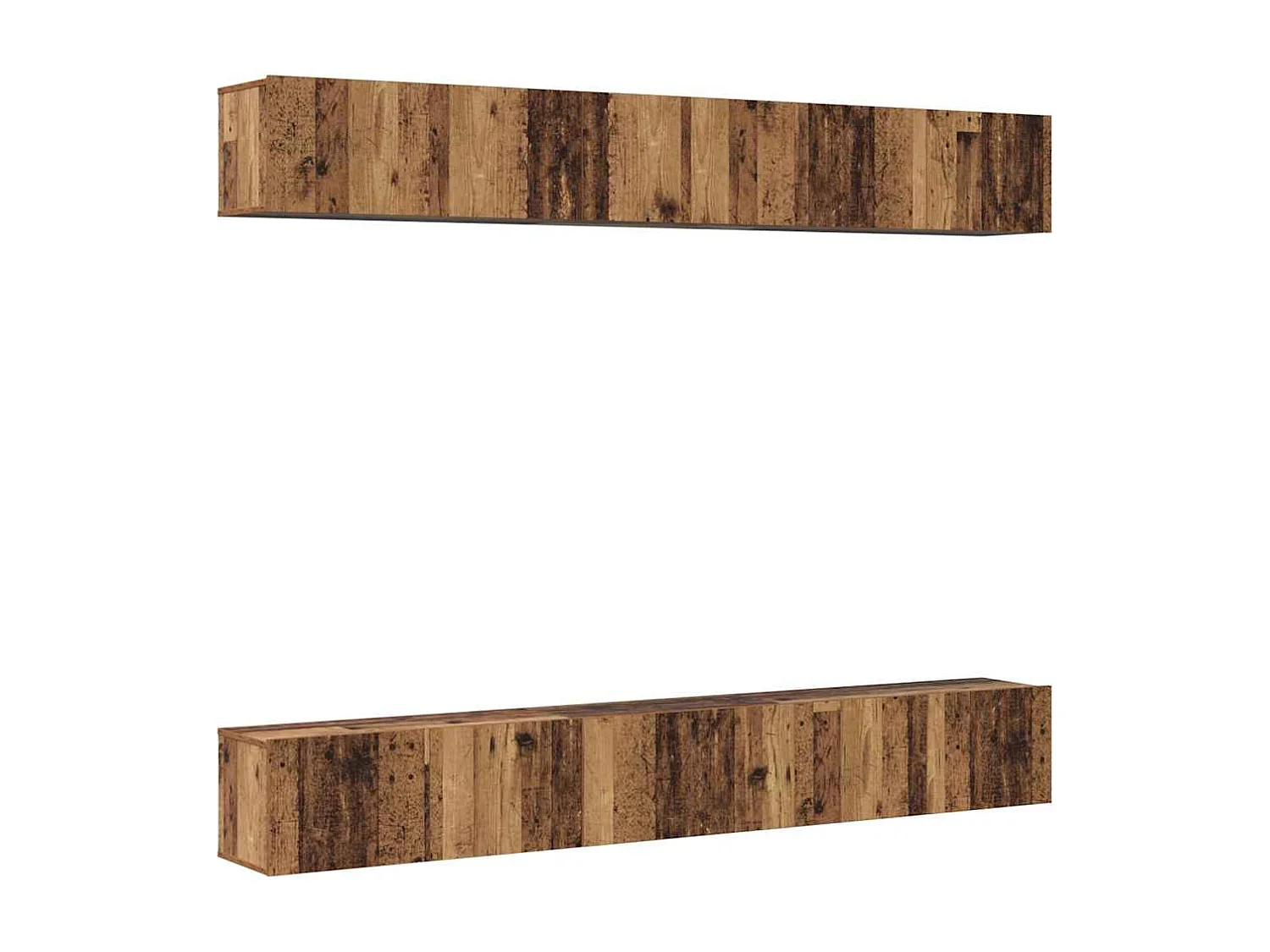 Ensemble meuble TV 6 pièces Bois ancien 80 x 30 x 30 cm