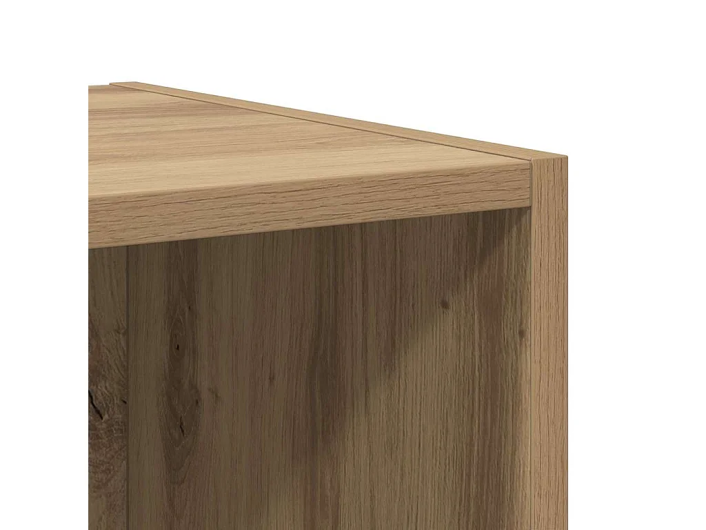 Meuble TV mural Montage mural chêne artisanal 37 x 37 x 72 cm