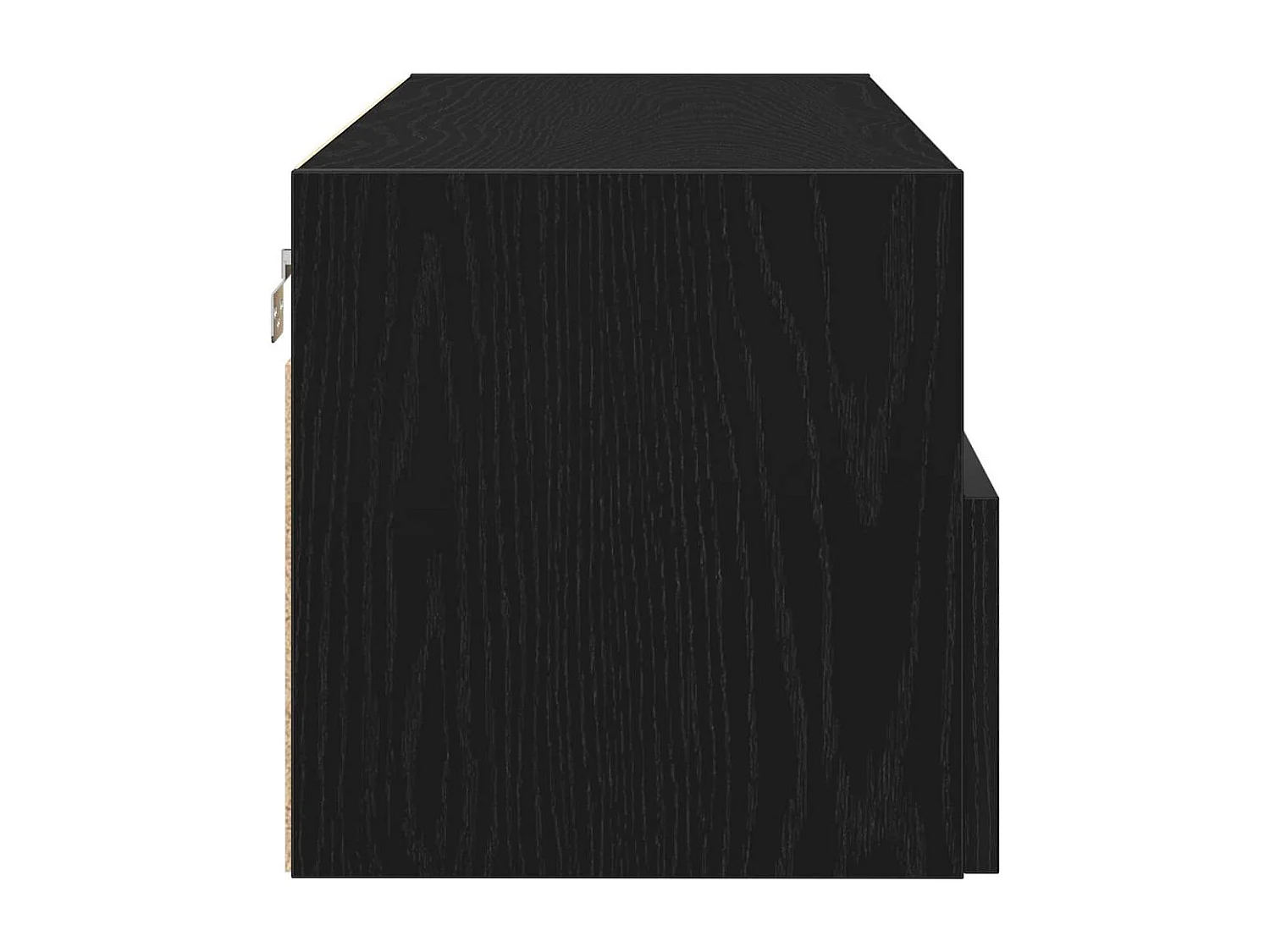 Meuble TV mural Chêne noir 100 x 30 x 30 cm Bois d'ingénierie