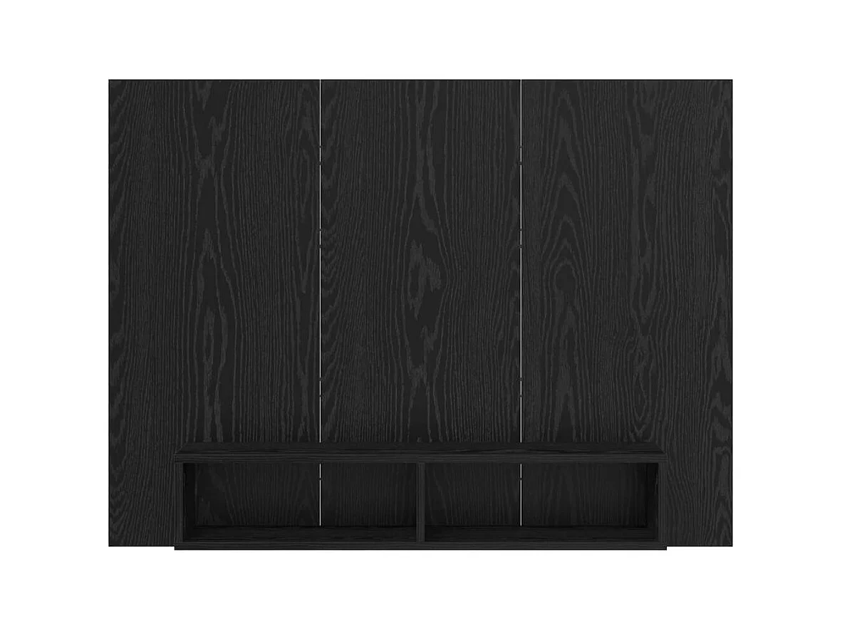 Meuble TV mural Chêne noir 120 x 23.5 x 90 cm Bois d'ingénierie