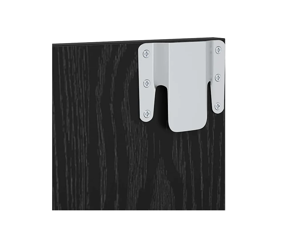 Meuble TV mural Chêne noir 120 x 23.5 x 90 cm Bois d'ingénierie