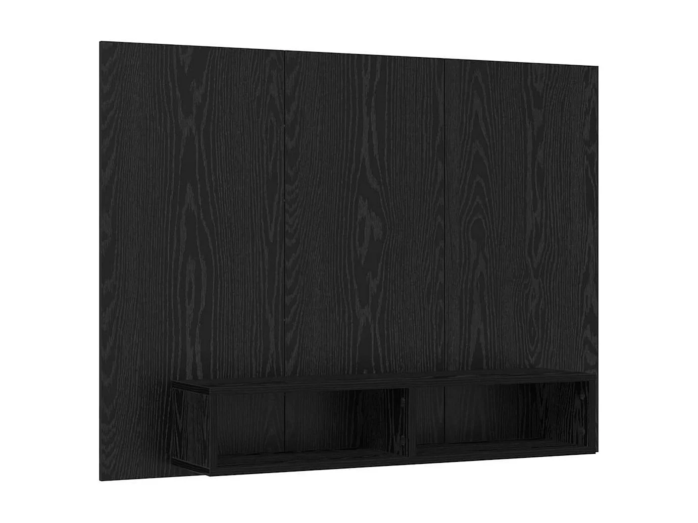 Meuble TV mural Chêne noir 120 x 23.5 x 90 cm Bois d'ingénierie