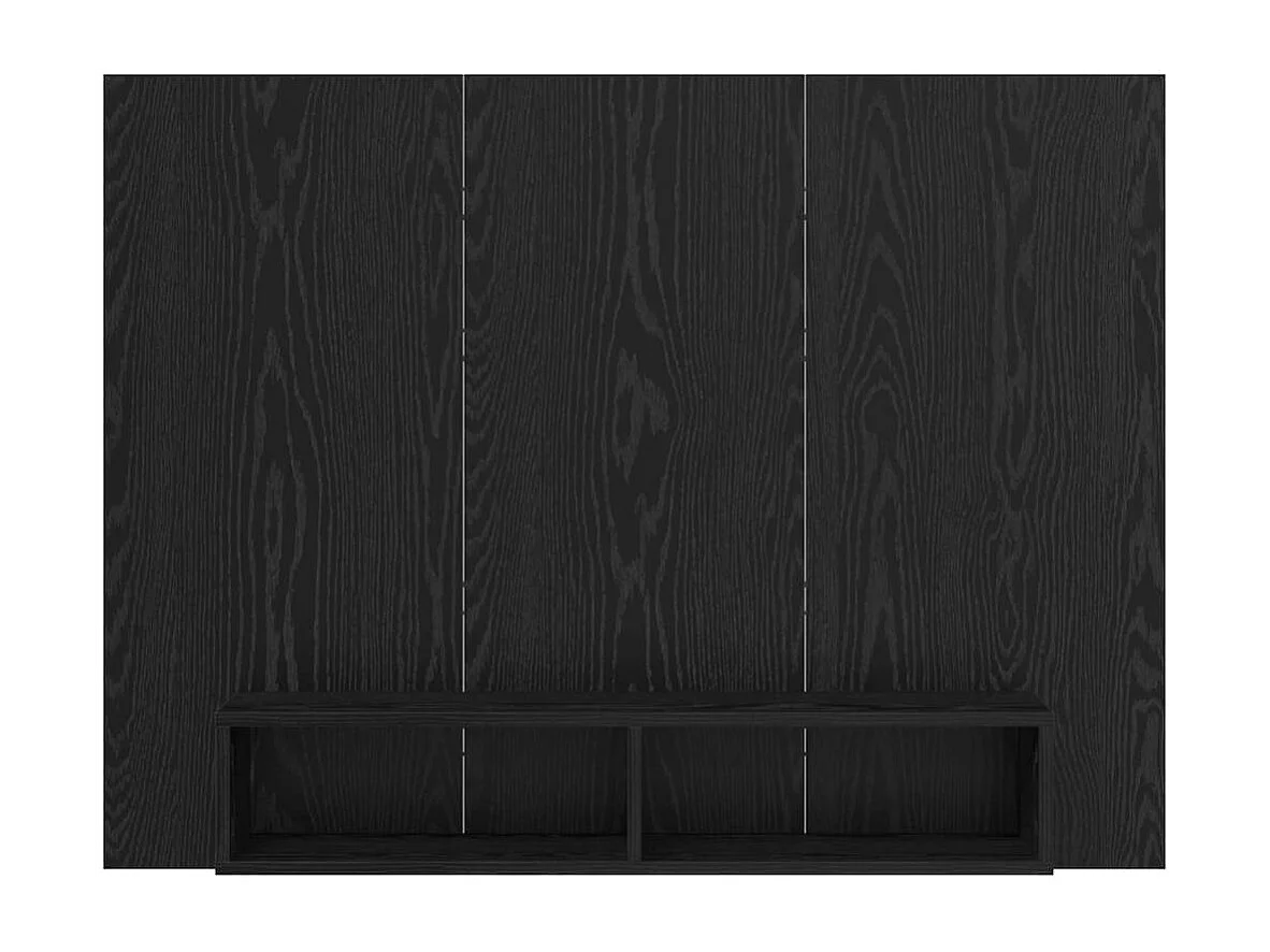 Meuble TV mural Chêne noir 120 x 23.5 x 90 cm Bois d'ingénierie