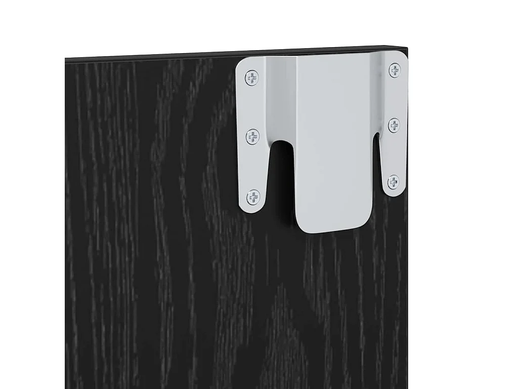 Meuble TV mural Chêne noir 120 x 23.5 x 90 cm Bois d'ingénierie