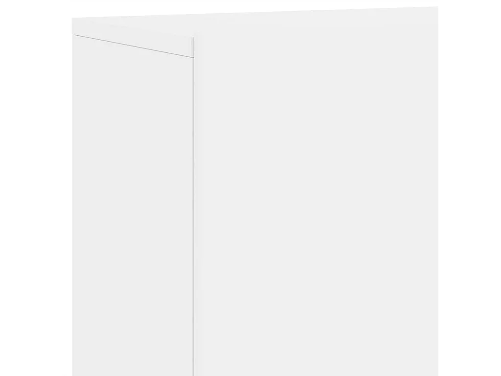 Unités murales TV 6 pièces blanc bois d'ingénierie