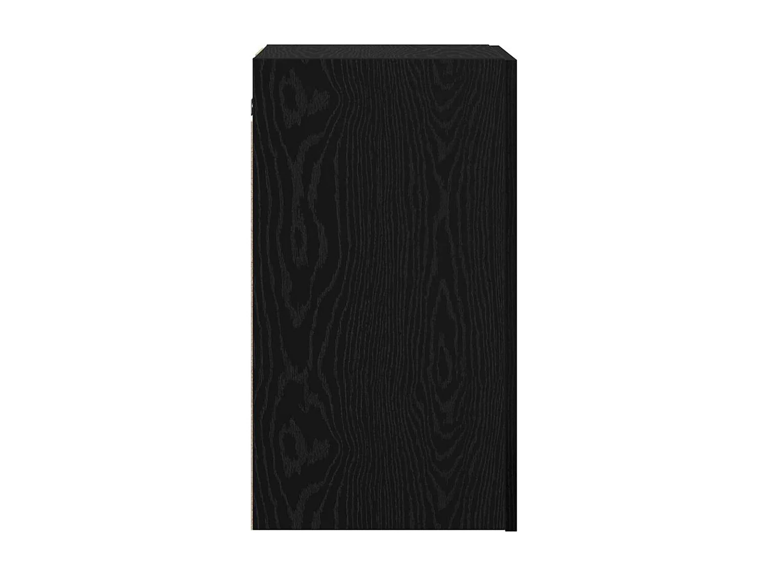 Meuble TV mural 2 pièces Chêne noir Bois d'ingénierie