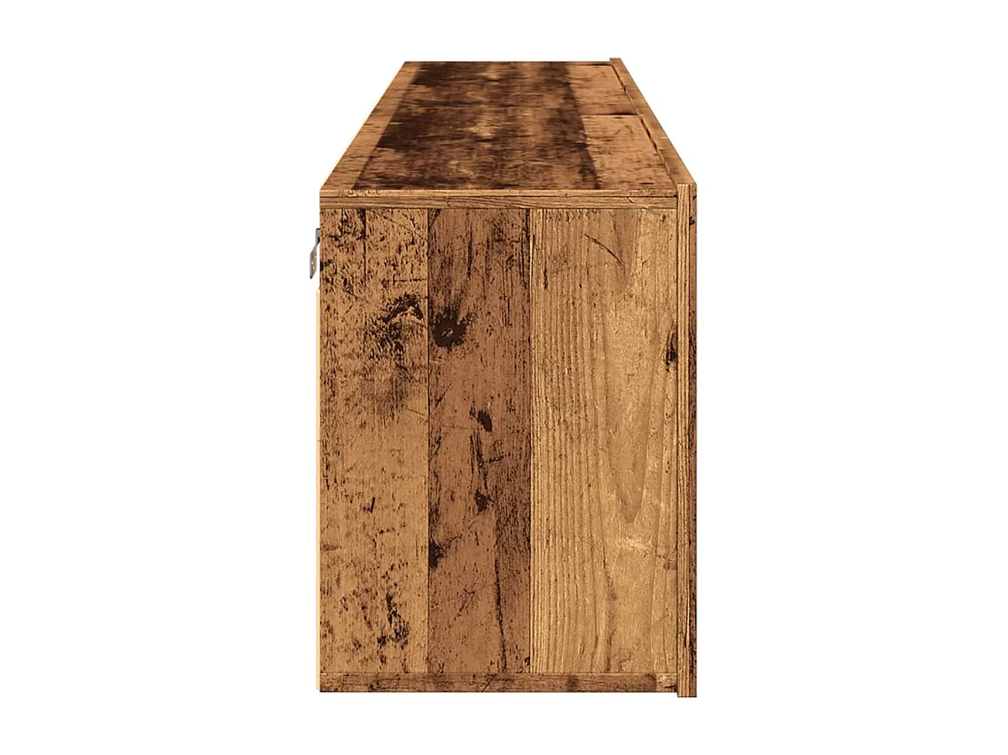 Meubles TV muraux 2 pièces vieux bois 80x30x41 cm