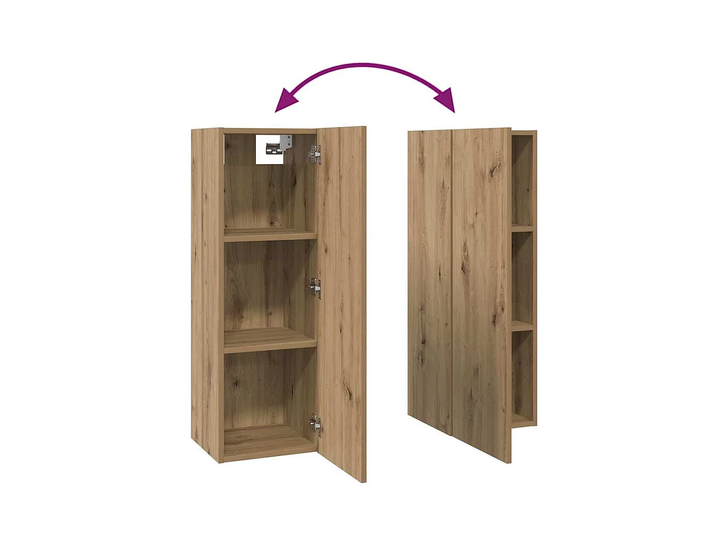 Ensemble meuble TV 10 pièces chêne artisanal 30,5 x 30 x 90 cm