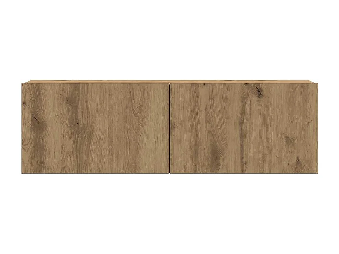 Meubles TV muraux 6 pièces chêne artisanal bois d'ingénierie