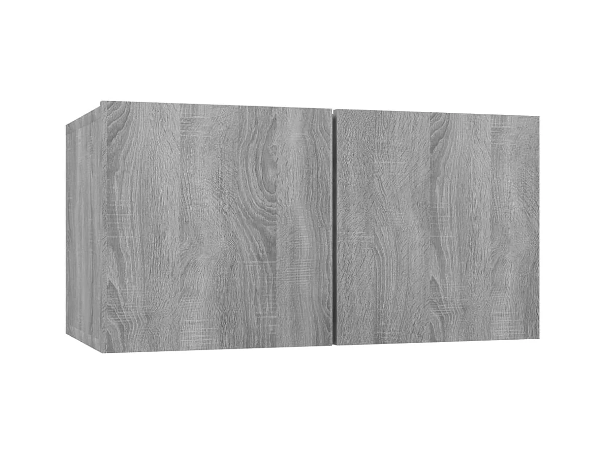 Ensemble de meubles TV 6 pièces Sonoma gris Bois d'ingénierie