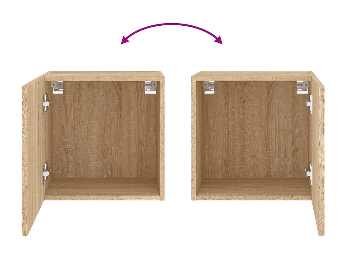 Meuble TV mural chêne sonoma 40,5x30x40 cm bois d'ingénierie