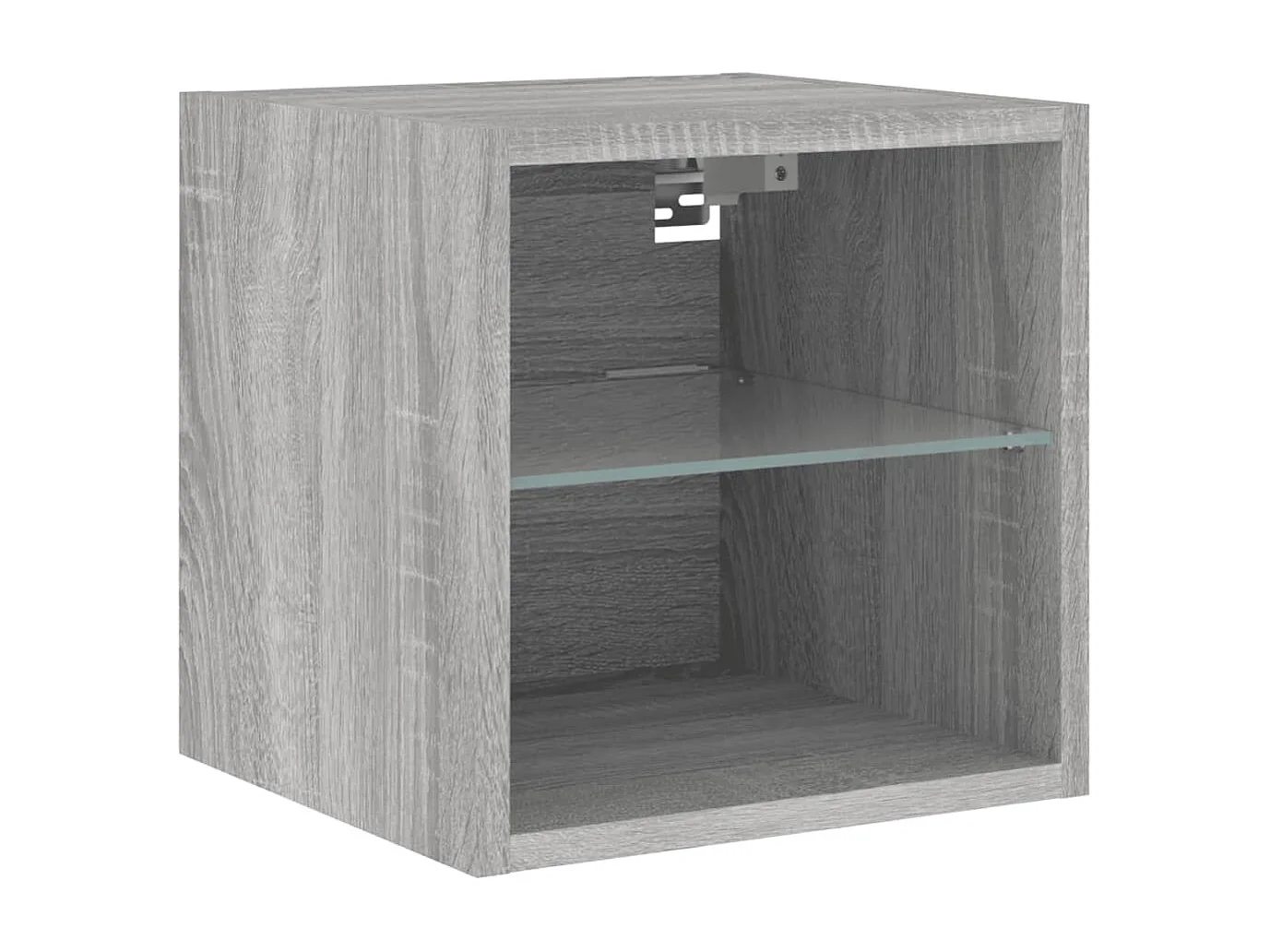 Meubles TV muraux et lumières LED 2pièces sonoma gris 30x28,5x30cm