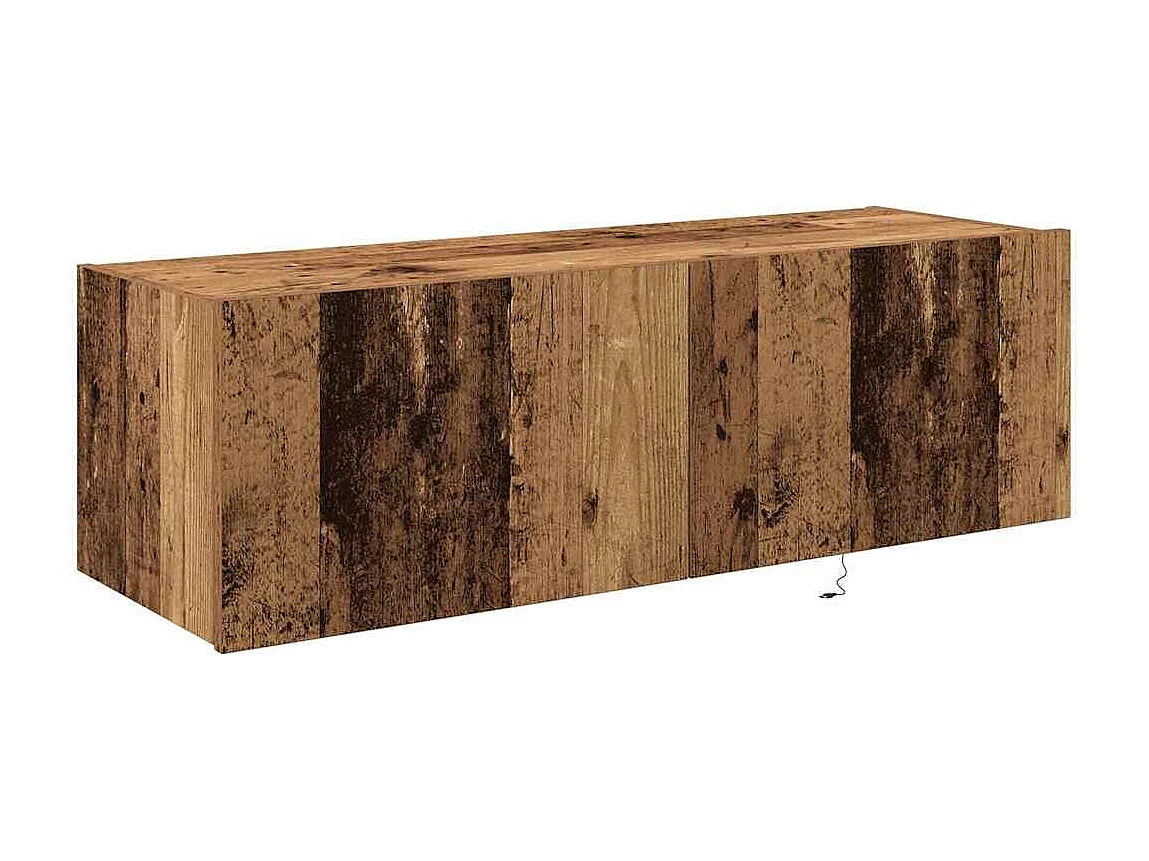 Meuble TV mural Bois ancien 100 x 35 x 31 cm Bois d'ingénierie