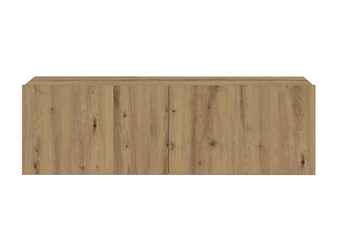 Mueble para TV de pared madera contrachapada artesanal 8 piezas