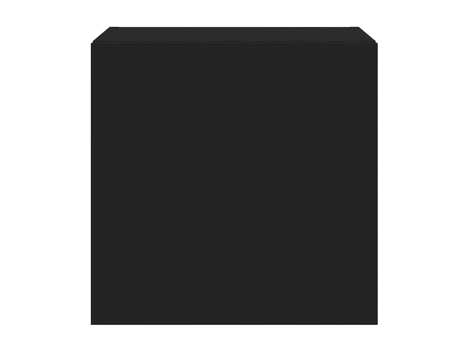 Meubles TV muraux avec lumières LED 2 pièces noir 40,5x35x40 cm