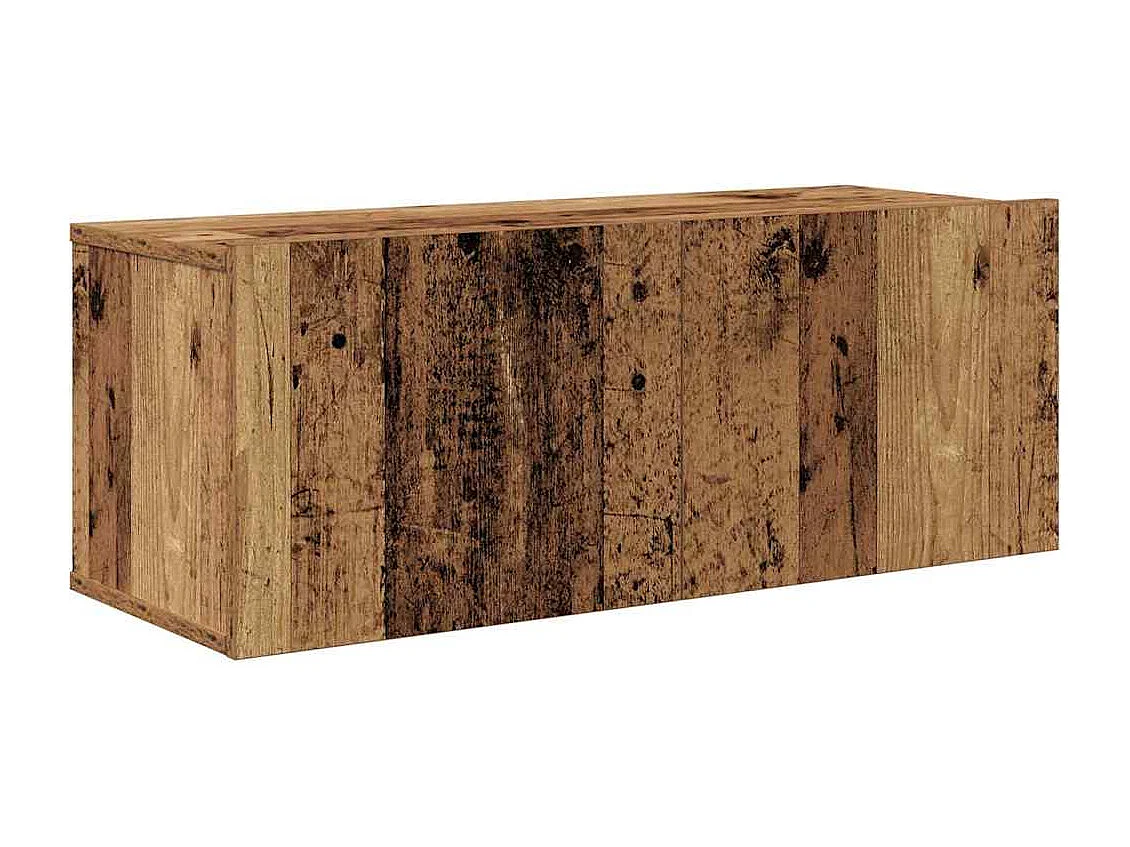 Ensemble meuble TV 6 pièces Bois ancien 30,5 x 30 x 90 cm