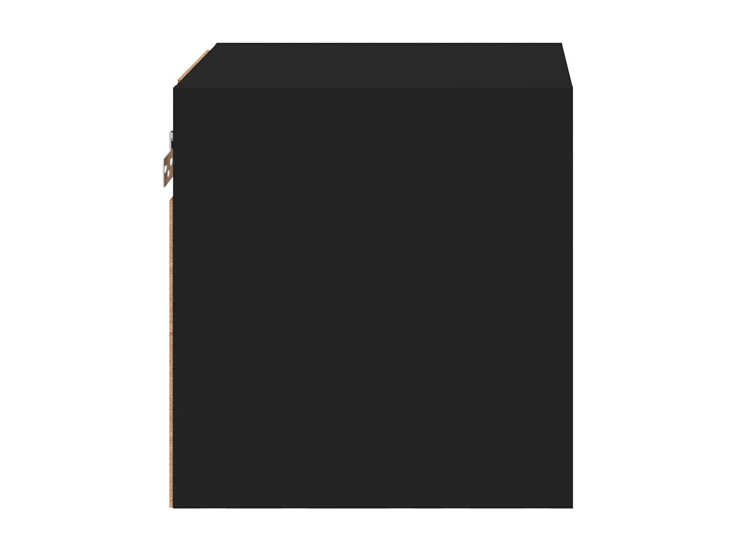 Meubles TV muraux avec lumières LED 2 pièces noir 30x28,5x30 cm