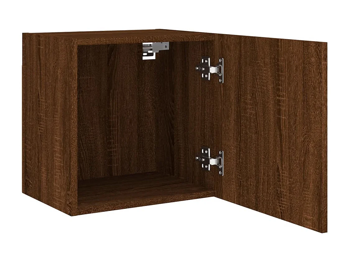 Meubles TV muraux 2 pièces chêne marron 40,5x30x40 cm