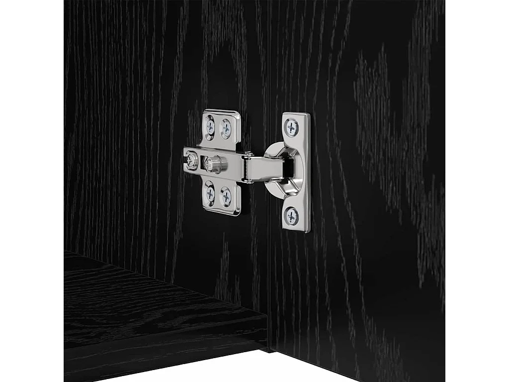 Conjunto de mueble de TV 9 pcs Roble negro 100 x 30 x 30.5 cm