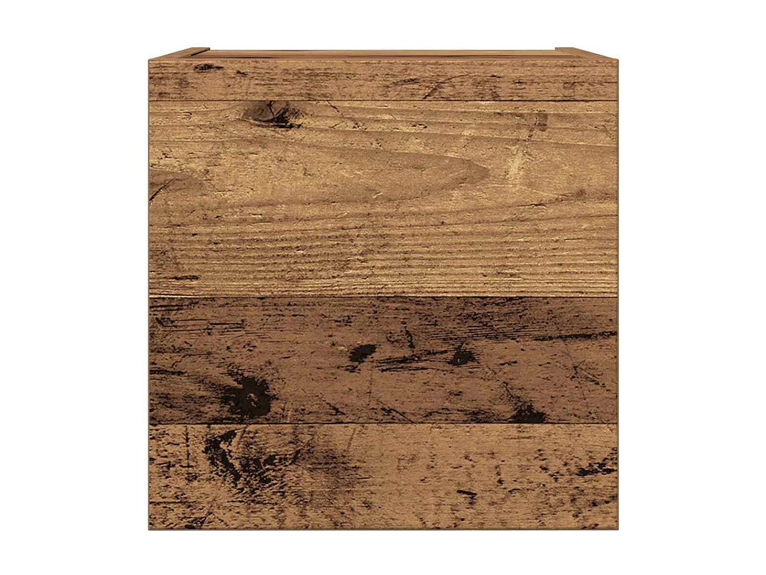 Ensemble de meuble TV mural 4 pièces vieux bois bois d'ingénierie