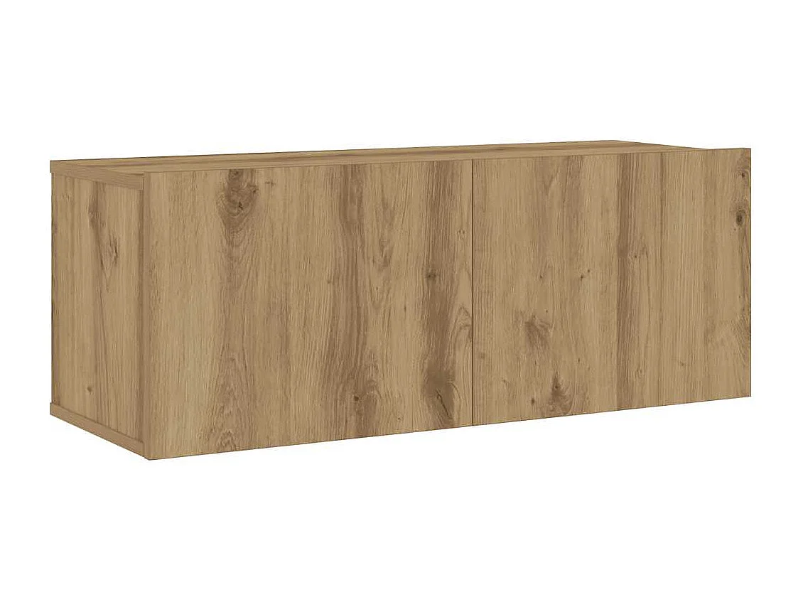 Meubles TV muraux 6 pièces chêne artisanal bois d'ingénierie