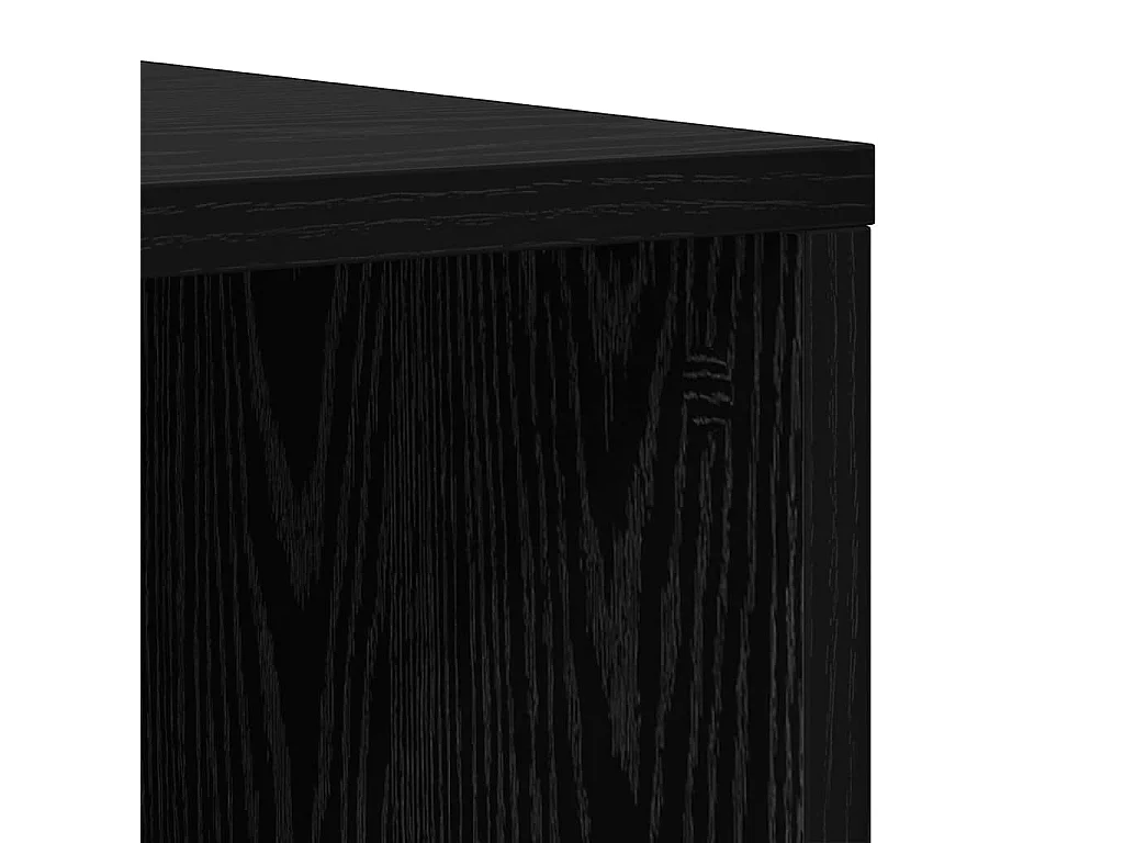 Conjunto de mueble de TV 2 pcs Roble negro 107 x 35 x 37 cm