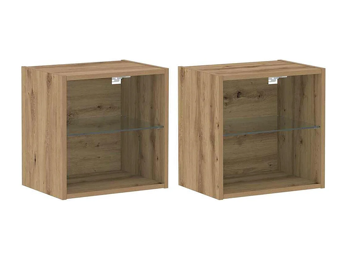 Entertainment Centrum 8 pcs artisanaal eikenkleurig