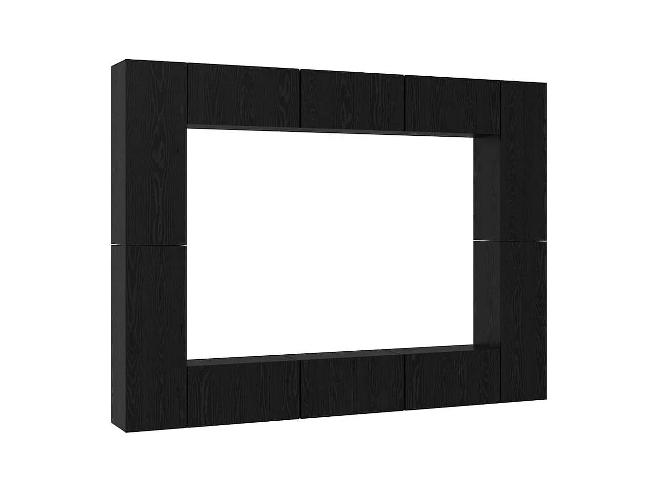 Ensemble meuble TV 10 pièces Chêne noir Moyen 30,5 x 30 x 90 cm