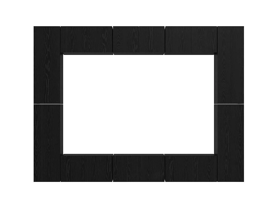 Ensemble meuble TV 10 pièces Chêne noir Moyen 30,5 x 30 x 90 cm