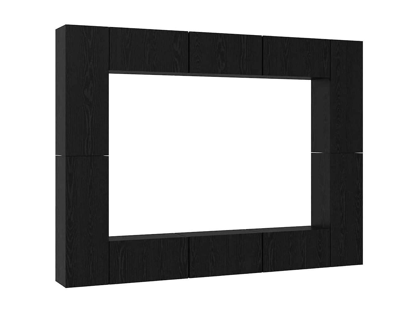 Ensemble meuble TV 10 pièces Chêne noir Moyen 30,5 x 30 x 90 cm