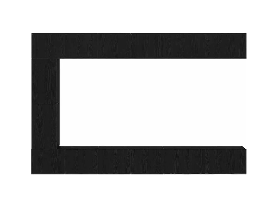 Ensemble meuble TV 9 pièces Chêne noir 30.5 x 30 x 110 cm