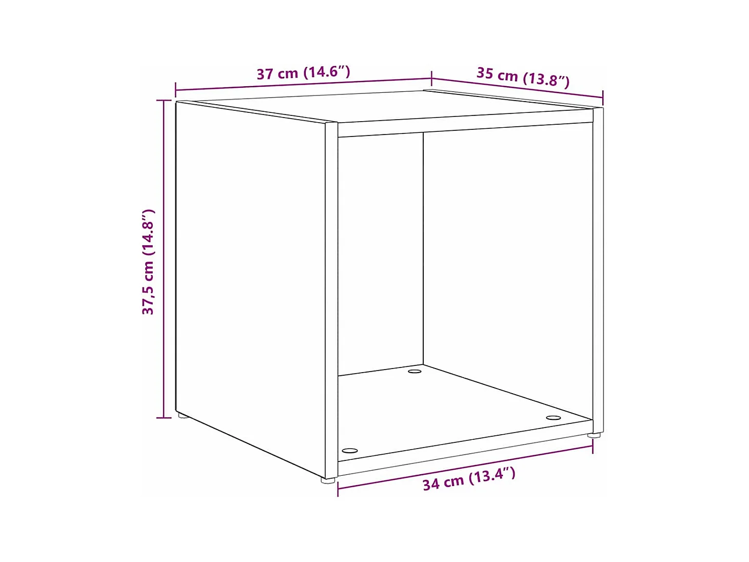 Ensemble de meubles TV 8 pièces Bois Ancien 37 x 35 x 72 cm
