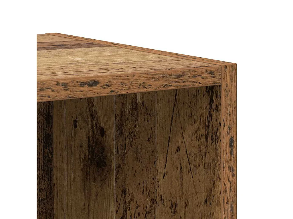 Meuble TV mural Bois ancien 37 x 37 x 72 cm Bois d'ingénierie