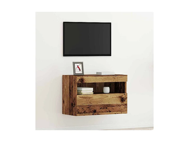 Meuble TV mural Bois ancien 60 x 30 x 40 cm Bois d'ingénierie