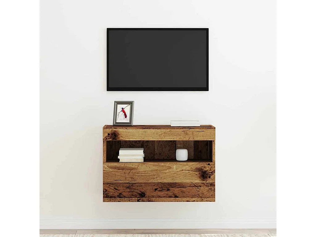 Meuble TV mural Bois ancien 60 x 30 x 40 cm Bois d'ingénierie