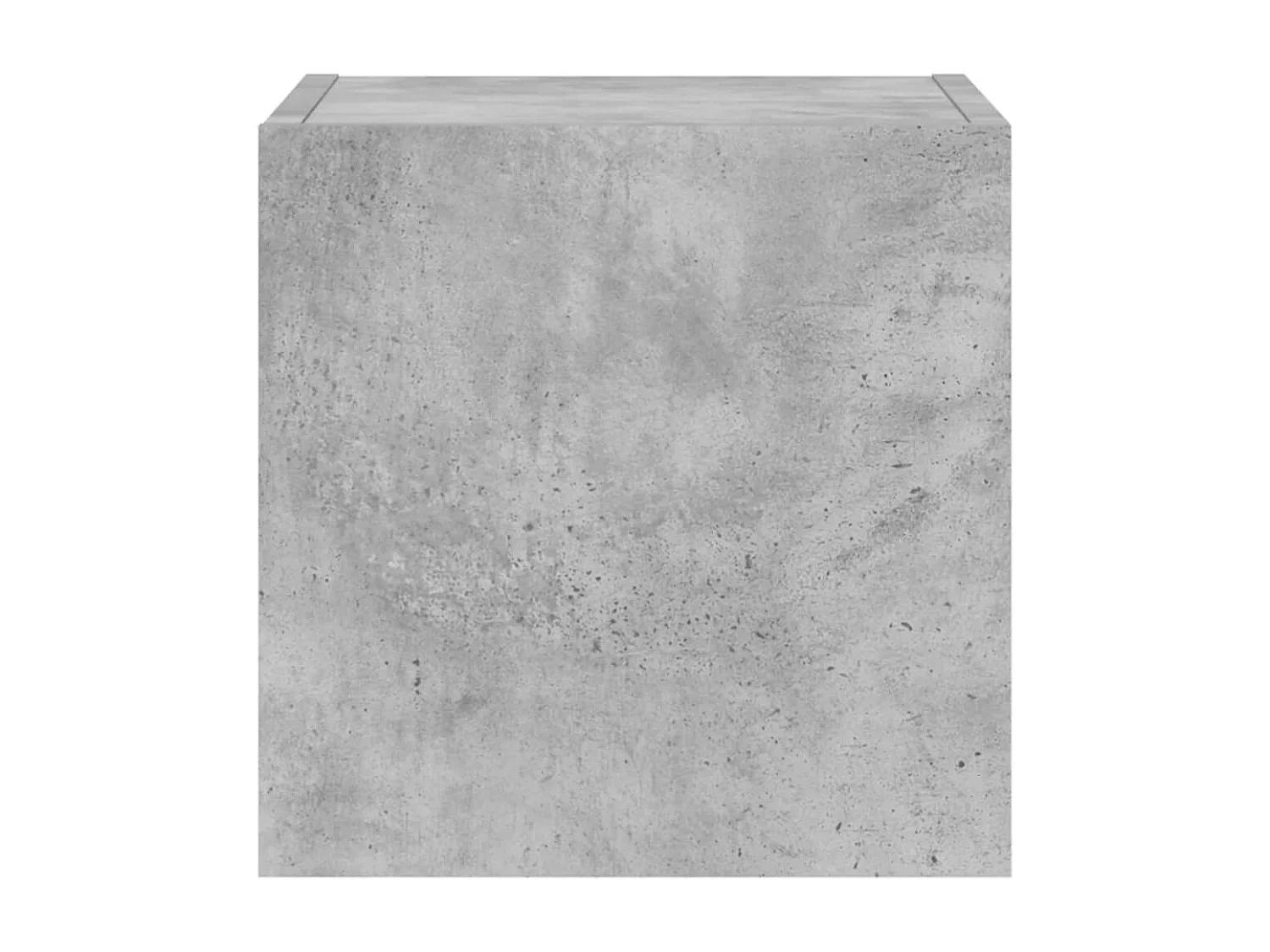 Meuble TV mural avec lumières LED gris béton 30,5x35x30 cm