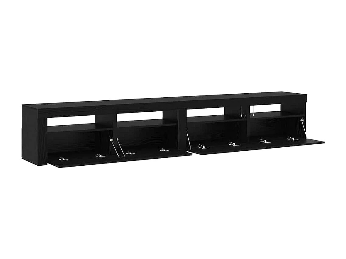 Ensemble de Meuble TV 3 pièces Chêne noir 240 x 35 x 40 cm