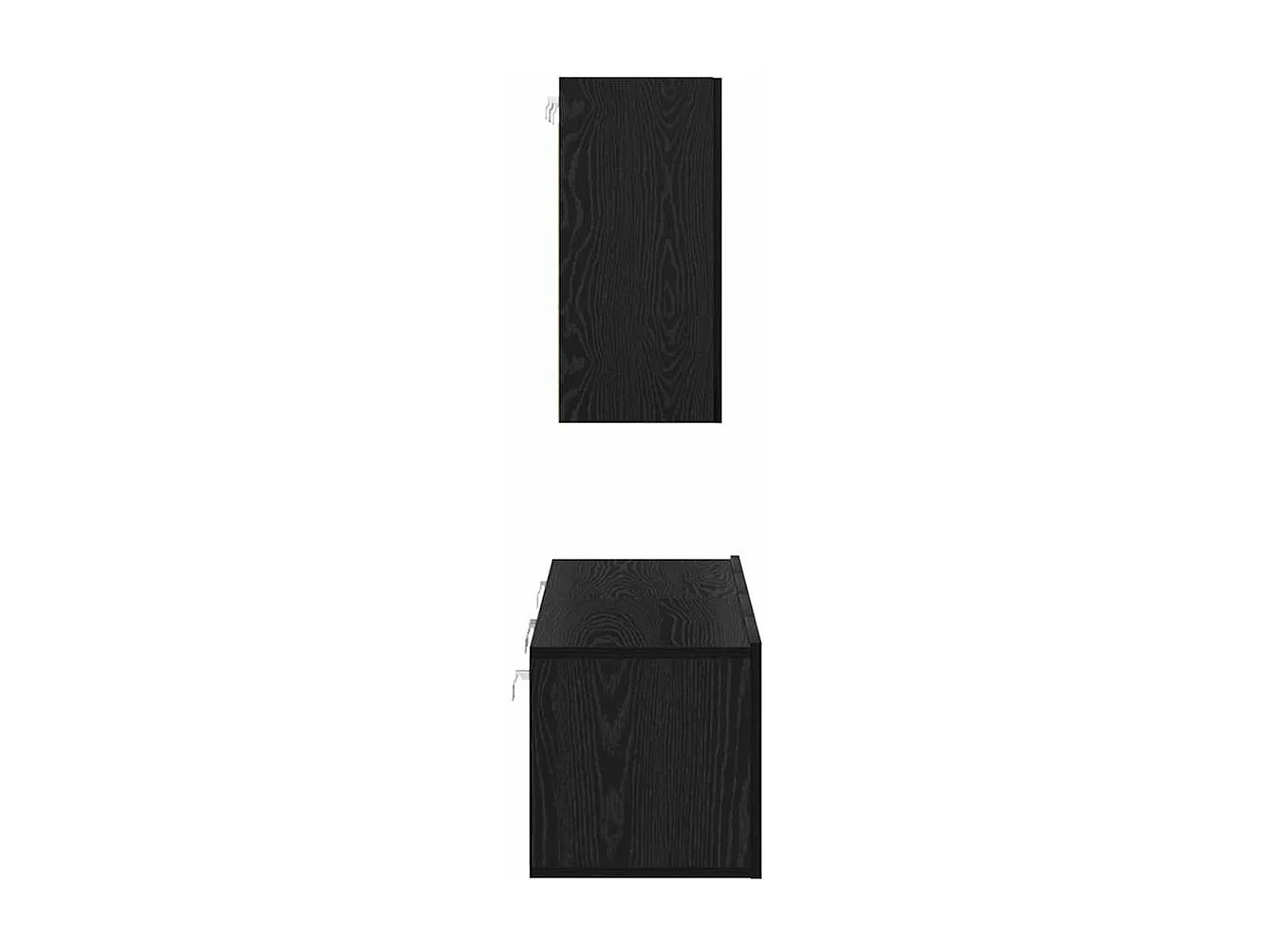 Conjunto de móvel de TV 4 peças Carvalho preto 120 x 30 x 30 cm