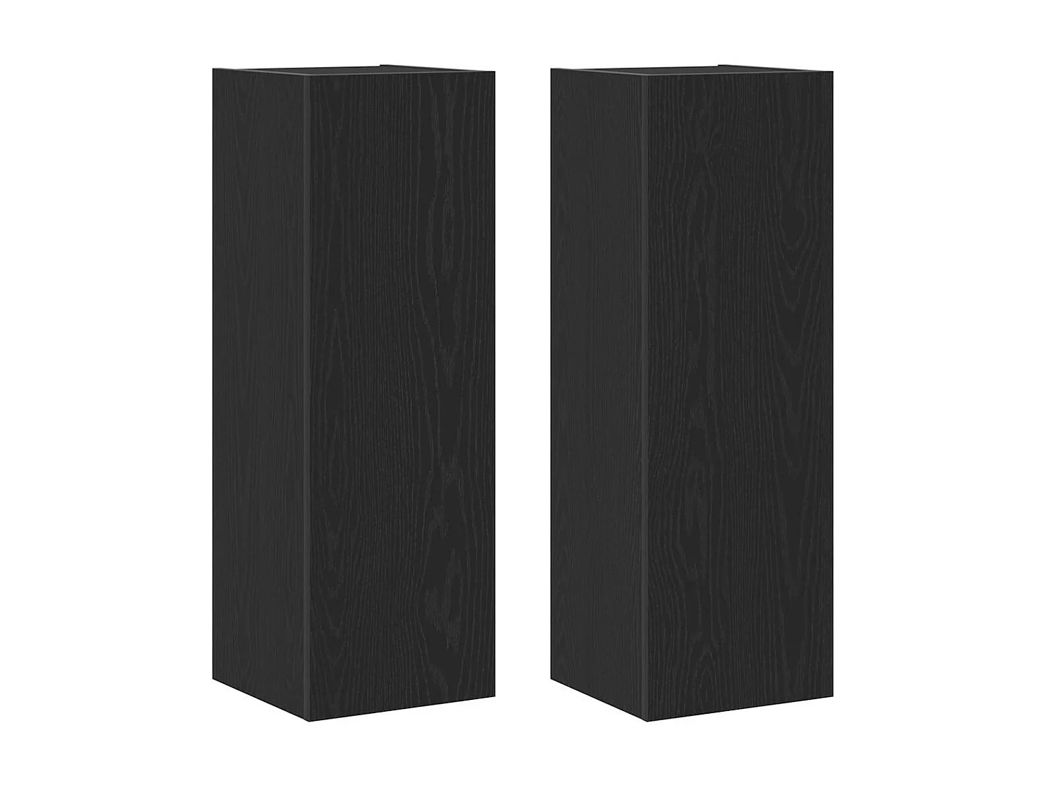 Mueble para TV de Pared 2 pcs Roble negro 30.5 x 30 x 90 cm