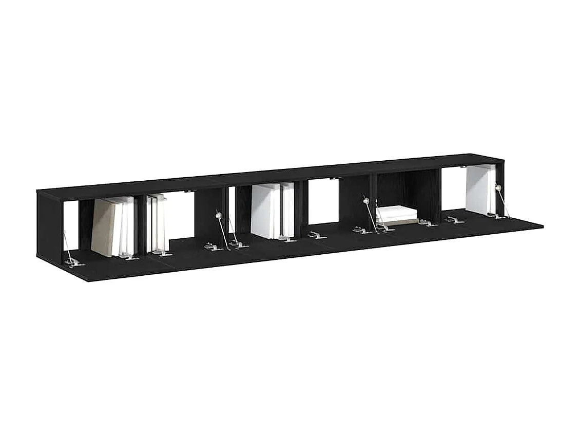 Conjunto de mueble de TV 3 pcs Roble negro 80 x 30 x 30 cm