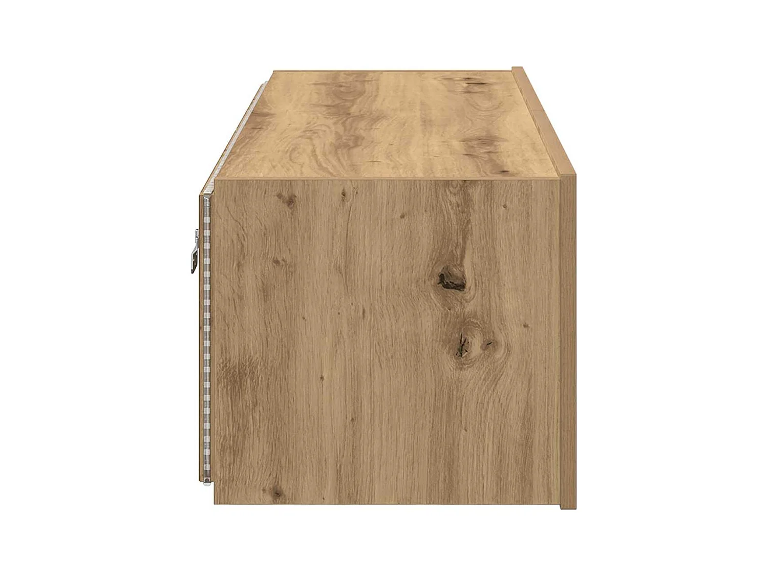 Meuble TV mural Montage mural chêne artisanal 100 x 35 x 31 cm