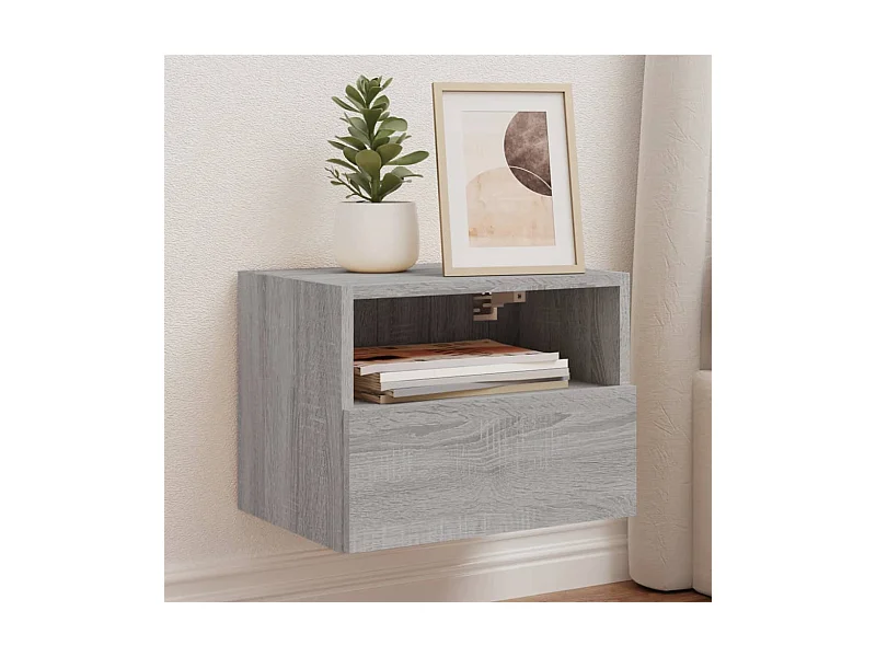 Meubles TV muraux 2pièces sonoma gris 40x30x30cm bois d'ingénierie